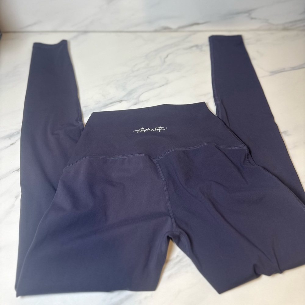 Alphalete seamless high waisted purple gray leggings